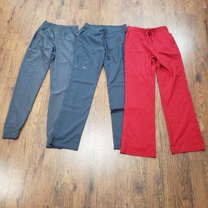 Cherokee Infinity Grey's Anatomy Healing Hands Scrub Pant Bundle (3) Small Tall